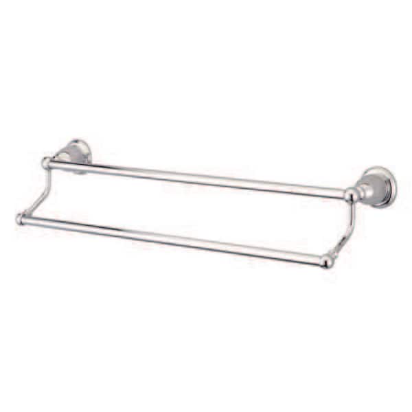 Heritage 24" Dual Towel Bar, Polished Chrome